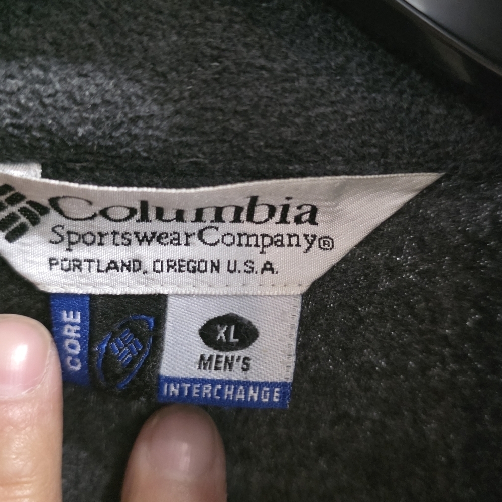 Columbia Men's Charcoal Zip-Up Sweater - Picture 2 of 3
